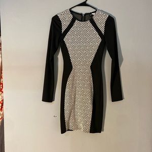 H&M Divided Size 2 Black/White Dress